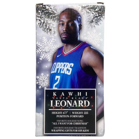 LA Clippers Kawhi Leonard Santa Claws Bobblehead New In Box  12/23/23 - Picture 6 of 10